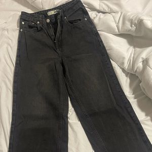 Top shop boyfriend jeans black size small 25